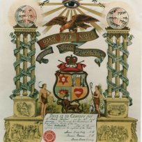 Certificate from Jewish Friendly Society in Glasgow, 1910