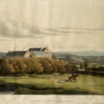Colour Lithograph of Ushaw College c. 1810